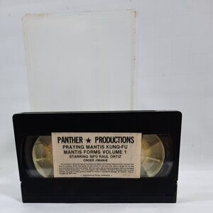 Praying Mantis Forms Kung-Fu  Vol 1  VHS Tape  Panther Prod.  SIFU Raul Ortiz